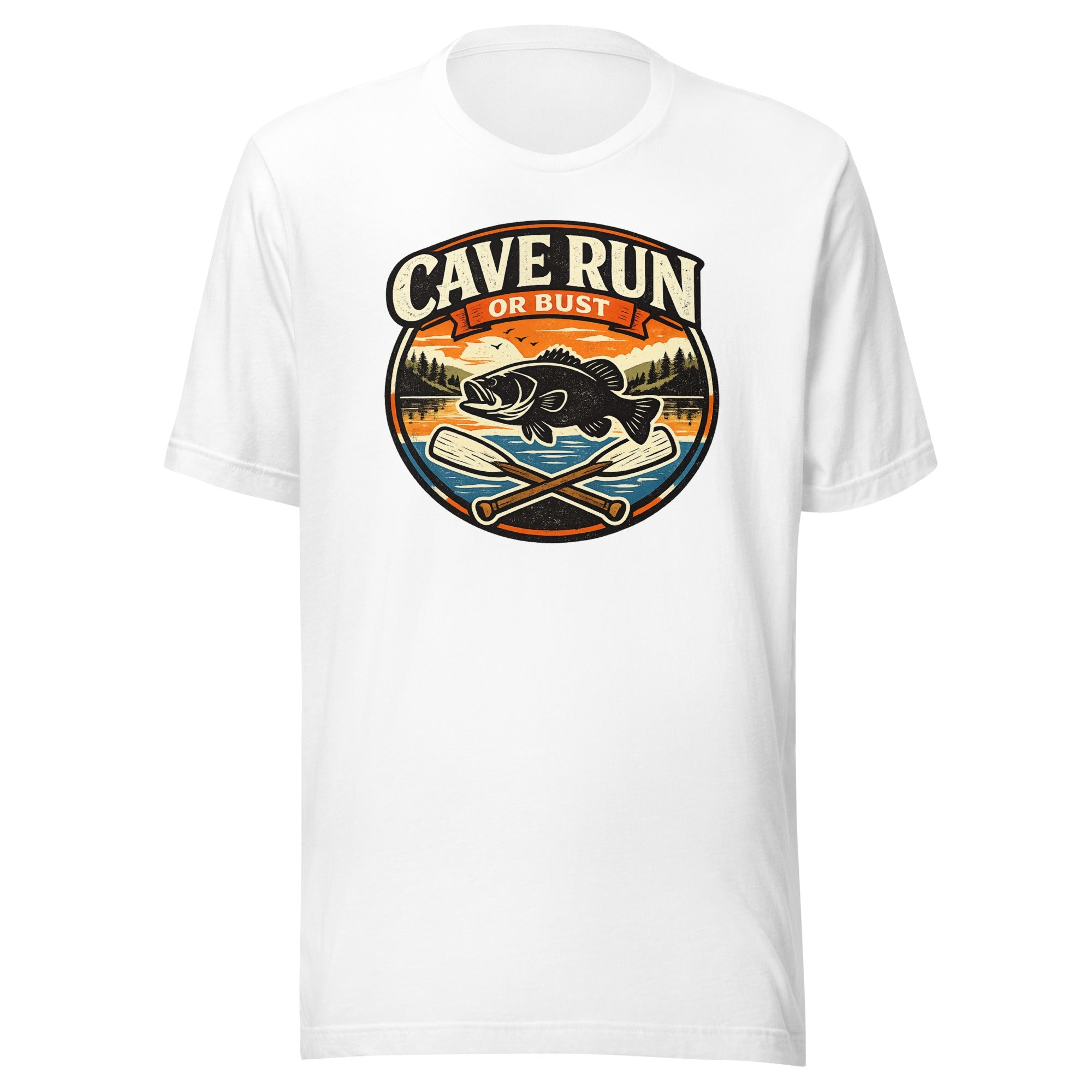 Cave Run Lake Shirt | Vintage Road Trip Badge Design | Classic - Bluegrass Elite Apparel LLC