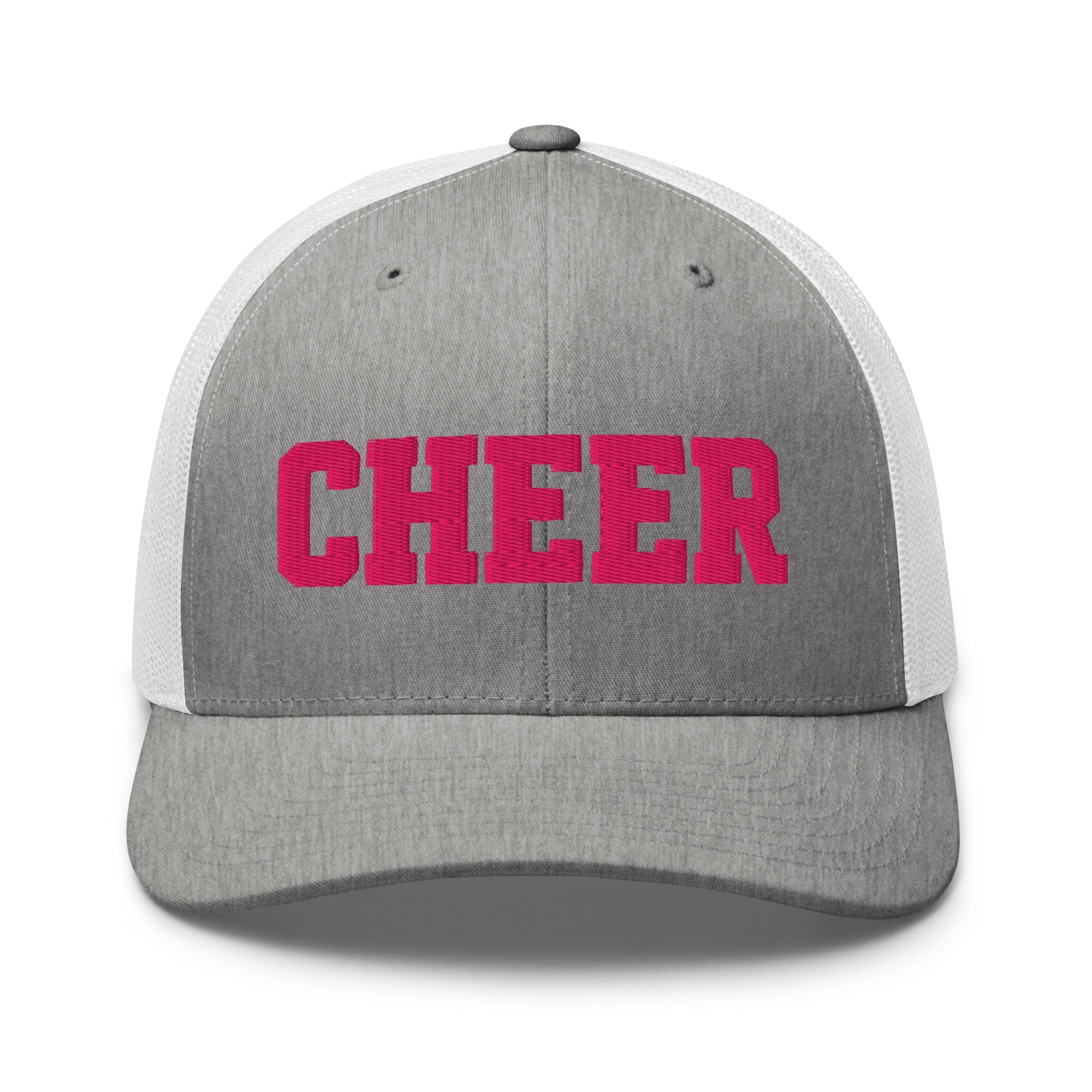 Cheer Script Trucker Hat | Minimal Spirit Design | Snapback Cap - Bluegrass Elite Apparel LLC