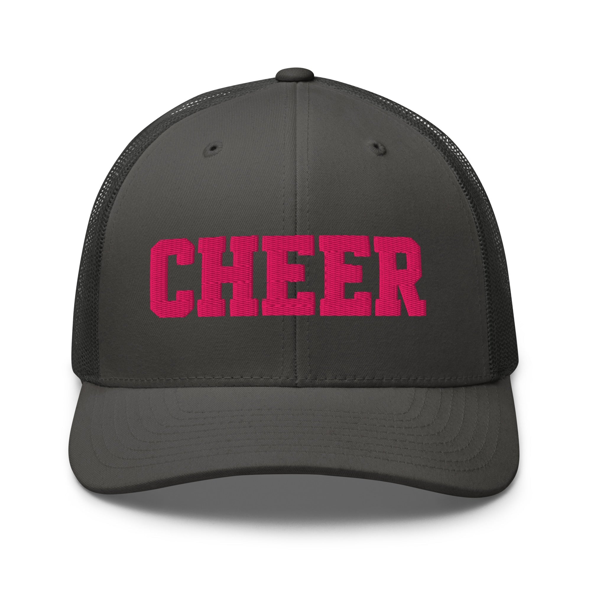 Cheer Script Trucker Hat | Minimal Spirit Design | Snapback Cap - Bluegrass Elite Apparel LLC