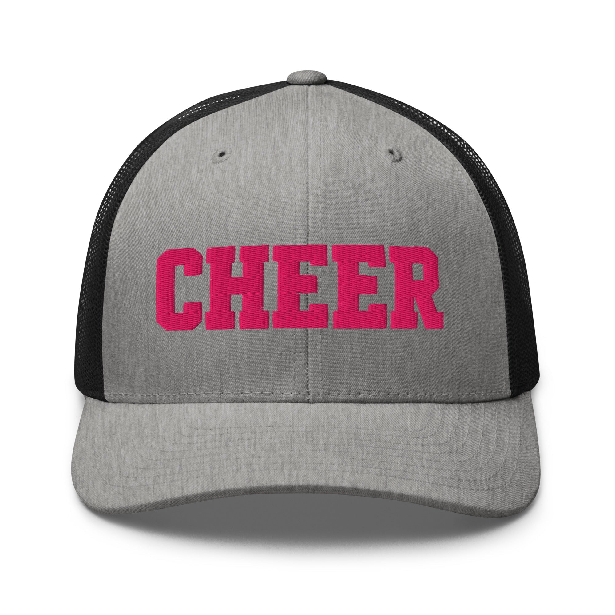 Cheer Script Trucker Hat | Minimal Spirit Design | Snapback Cap - Bluegrass Elite Apparel LLC
