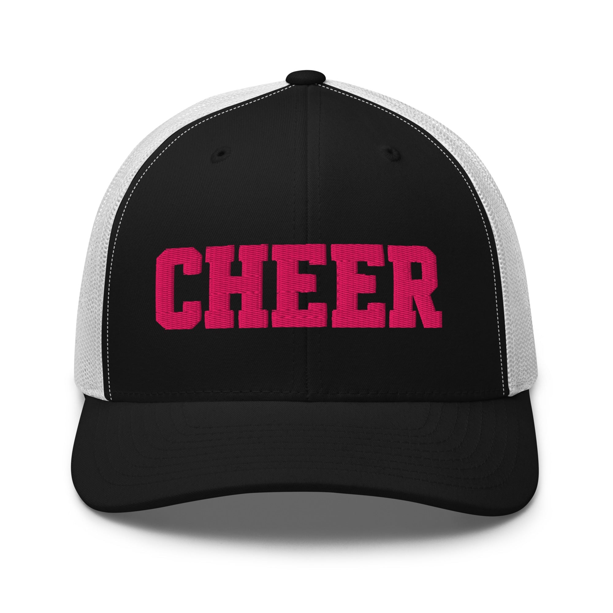 Cheer Script Trucker Hat | Minimal Spirit Design | Snapback Cap - Bluegrass Elite Apparel LLC