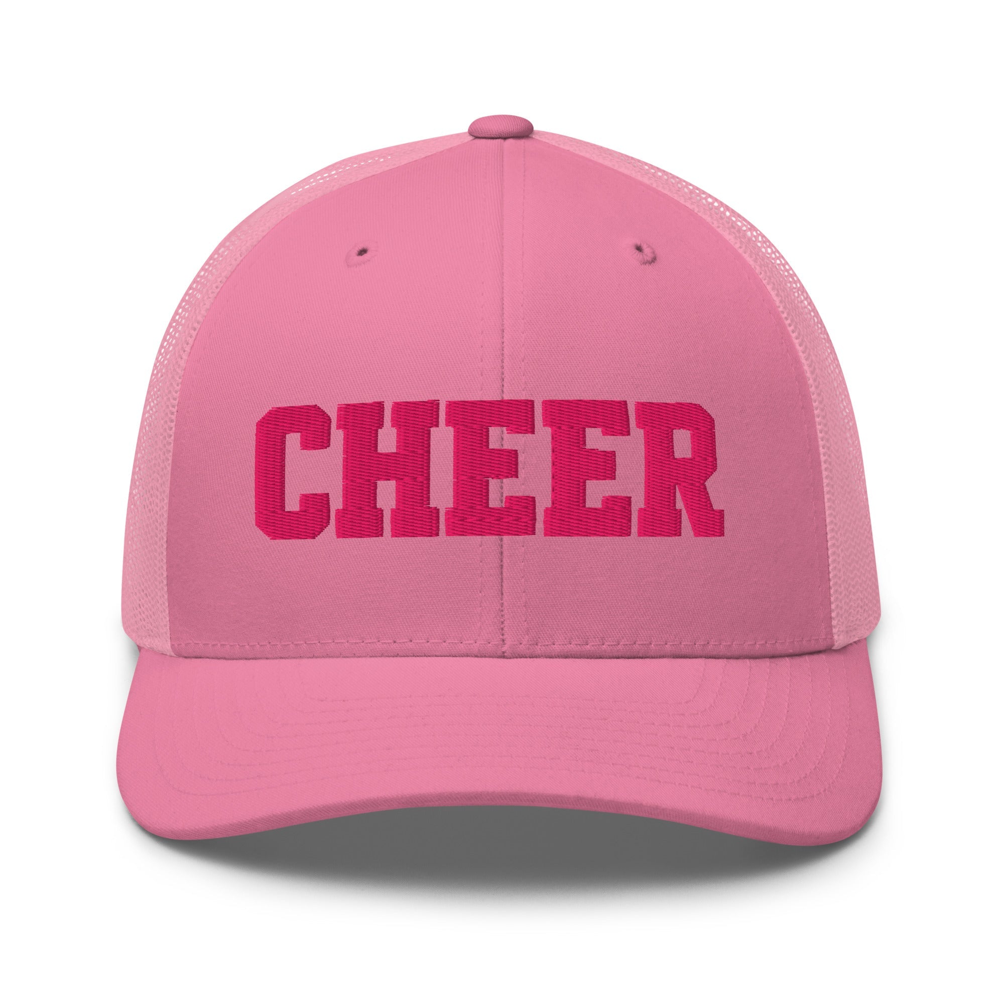 Cheer Script Trucker Hat | Minimal Spirit Design | Snapback Cap - Bluegrass Elite Apparel LLC