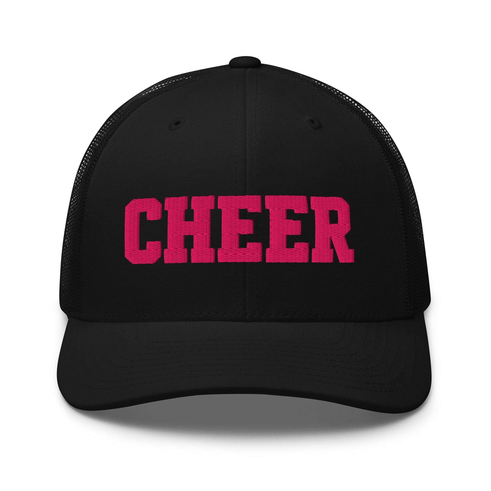 Cheer Script Trucker Hat | Minimal Spirit Design | Snapback Cap - Bluegrass Elite Apparel LLC