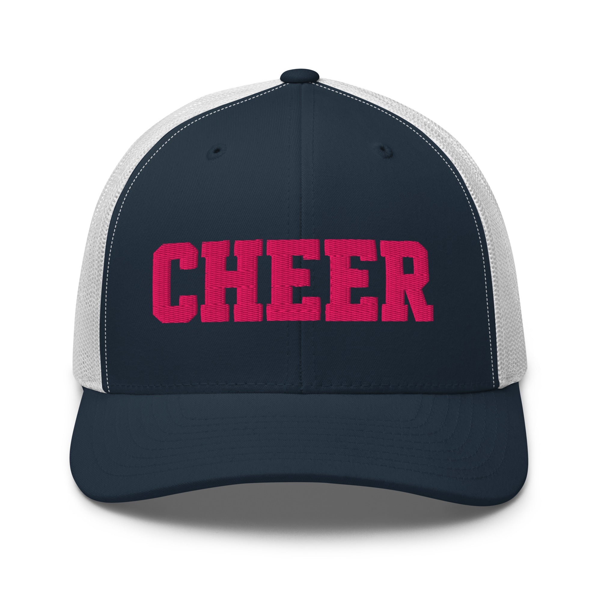 Cheer Script Trucker Hat | Minimal Spirit Design | Snapback Cap - Bluegrass Elite Apparel LLC