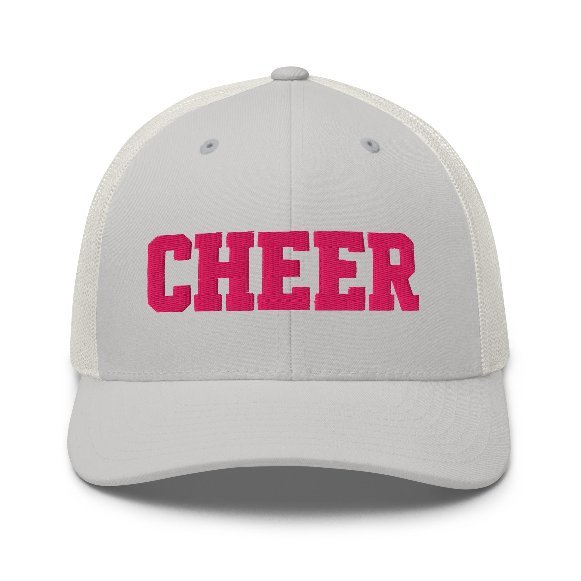 Cheer Script Trucker Hat | Minimal Spirit Design | Snapback Cap - Bluegrass Elite Apparel LLC