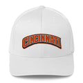 Cincinnati Arch Cap | Orange Word Art Twill Hat - Bluegrass Elite Apparel LLC