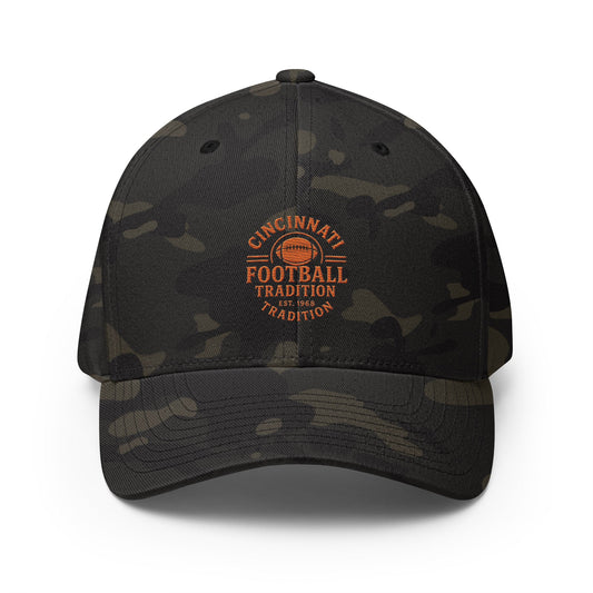 Cincinnati Football Hat | Tradition Structured Twill Cap - Bluegrass Elite Apparel LLC