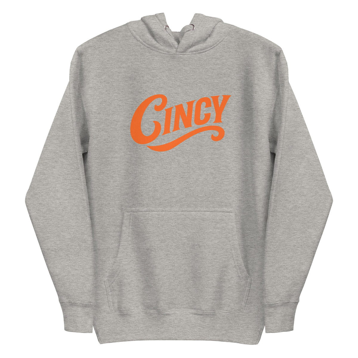 Cincinnati Football Hoodie | Retro “Cincy” Orange Script | Premium Fleece - Bluegrass Elite Apparel LLC