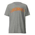 Cincinnati Football Shirt | Arched Orange Text Design | Elite Tri - Blend - Bluegrass Elite Apparel LLC
