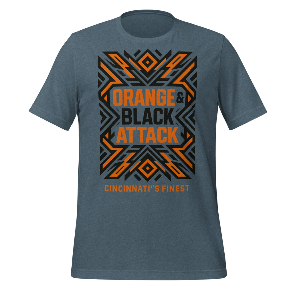 Cincinnati Football Shirt | Orange & Black Attack | Classic - Bluegrass Elite Apparel LLC