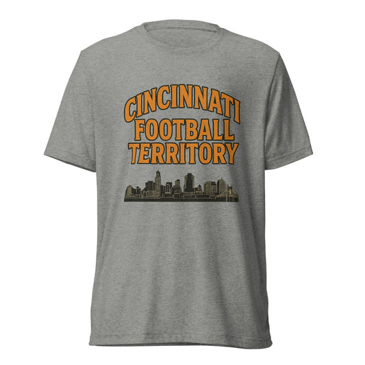 Cincinnati Football Shirt | Vintage Skyline Territory Design | Elite - Bluegrass Elite Apparel LLC