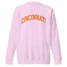 Cincinnati Football Sweatshirt | Arched Orange Text Design | Premium Fleece - Bluegrass Elite Apparel LLC