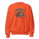 Cincinnati Football Sweatshirt | Charging Tiger Design | Unisex - Bluegrass Elite Apparel LLC