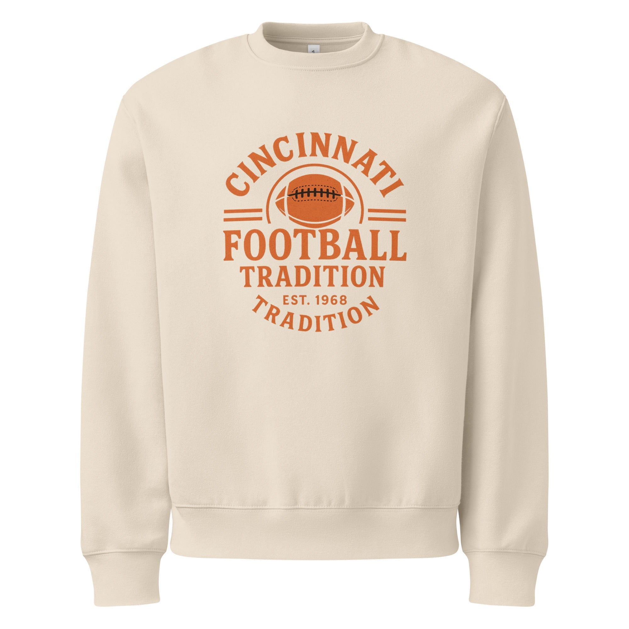 Cincinnati Football Sweatshirt | Vintage Gridiron Heritage Design - Bluegrass Elite Apparel LLC