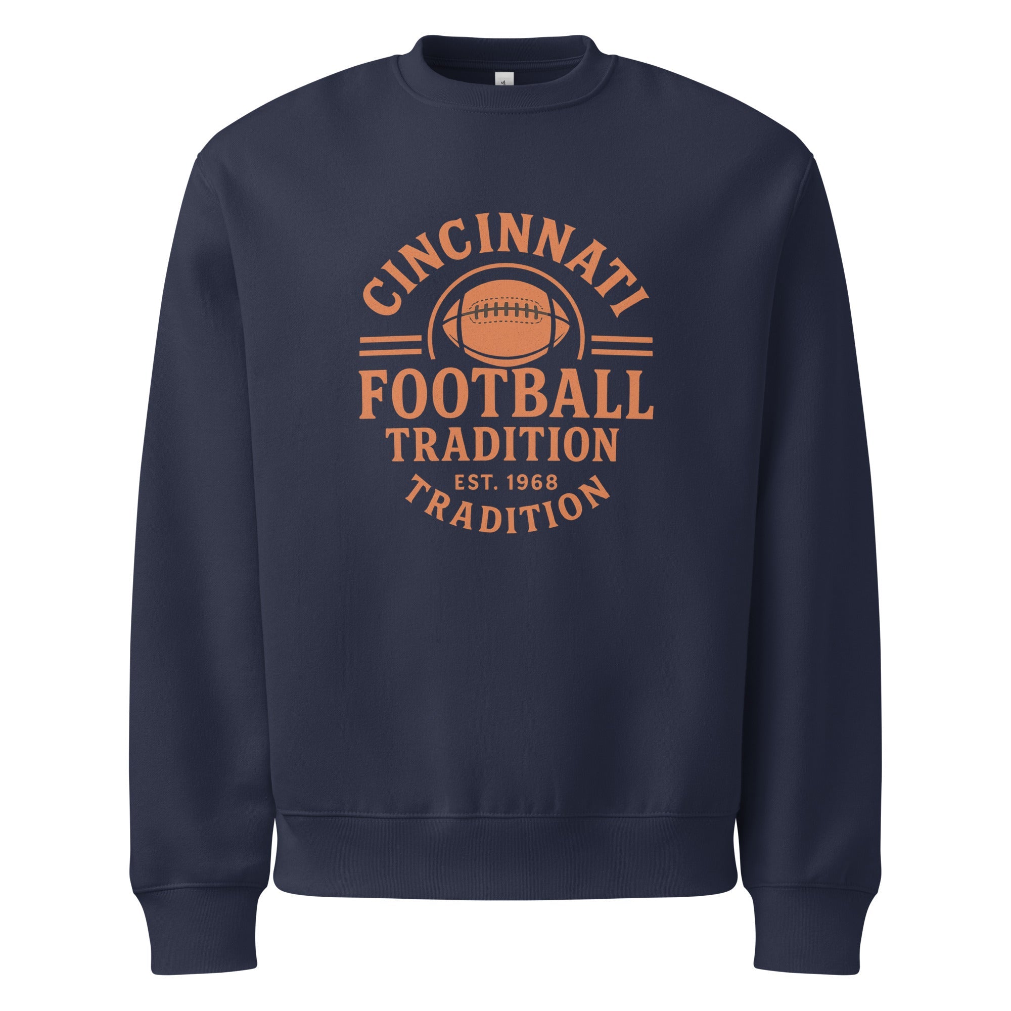 Cincinnati Football Sweatshirt | Vintage Gridiron Heritage Design - Bluegrass Elite Apparel LLC