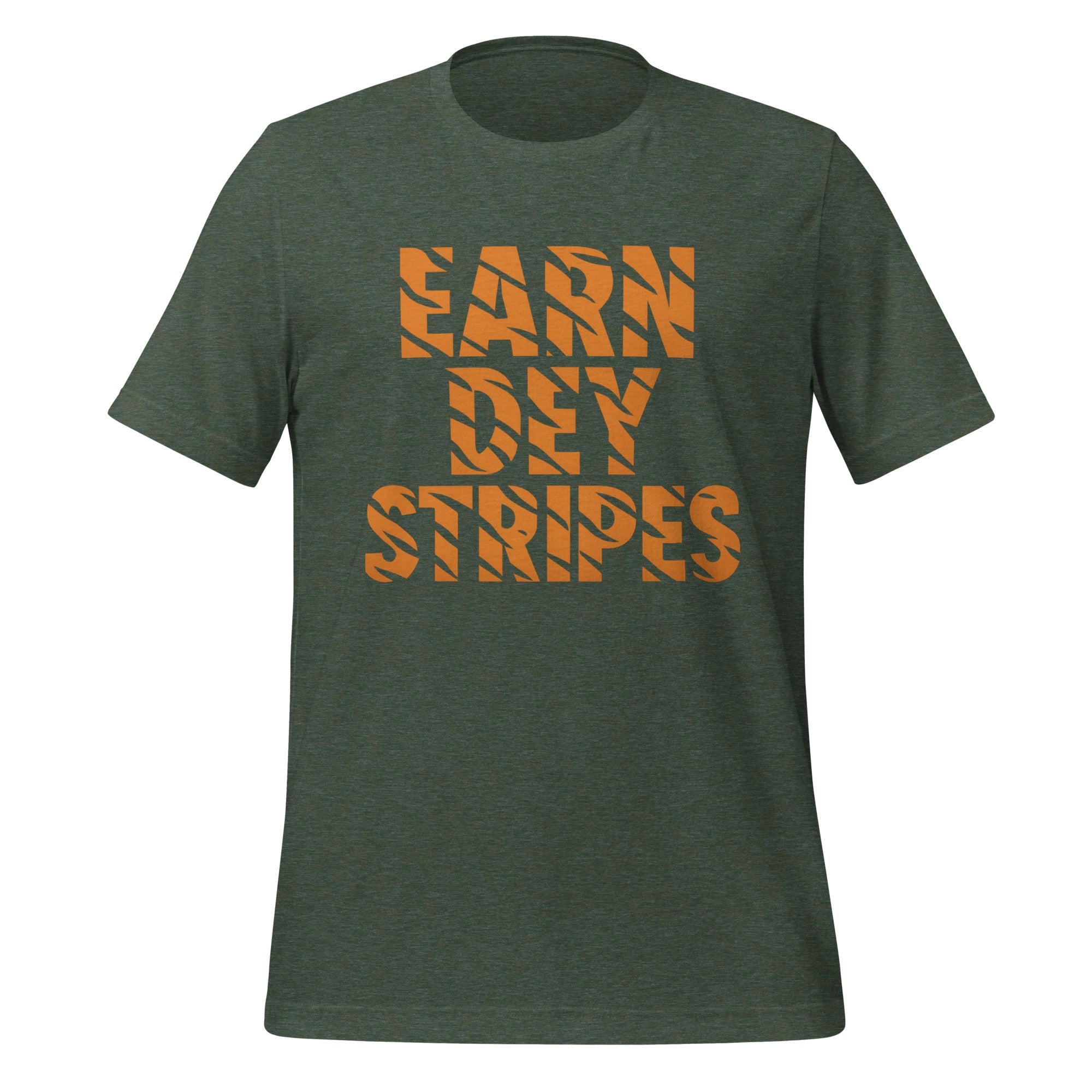 Cincinnati Football T-Shirt | Earn Dey Stripes Bold Graphic | Elite Tri - Blend - Bluegrass Elite Apparel LLC