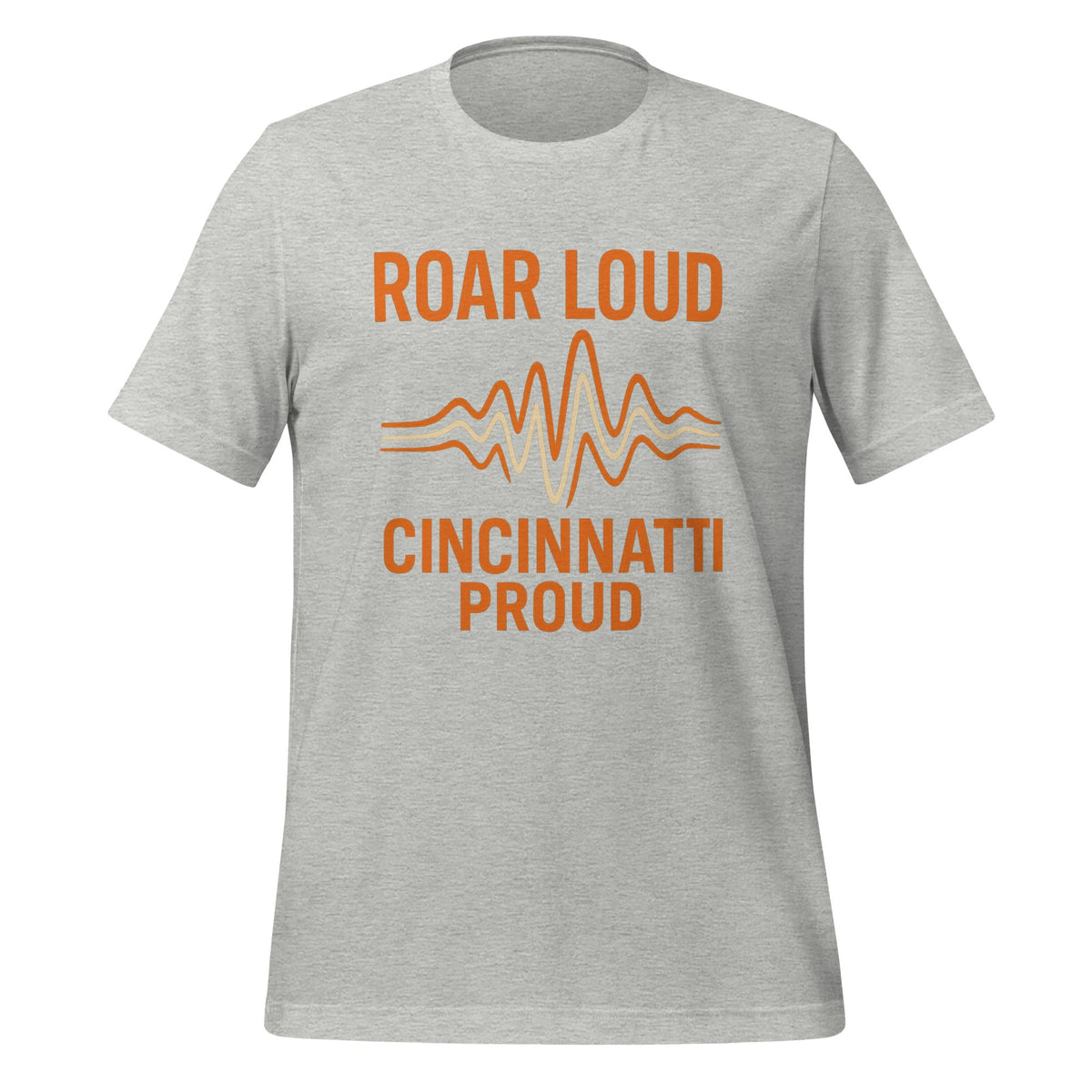 Cincinnati Football T-Shirt | Roar Loud Cincinnati Proud Design | Classic Cotton - Bluegrass Elite Apparel LLC