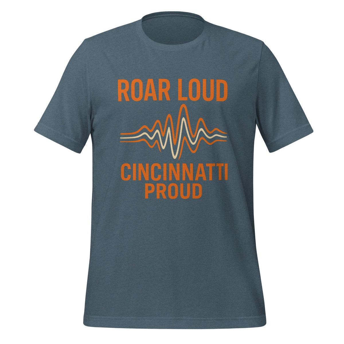 Cincinnati Football T-Shirt | Roar Loud Cincinnati Proud Design | Classic Cotton - Bluegrass Elite Apparel LLC