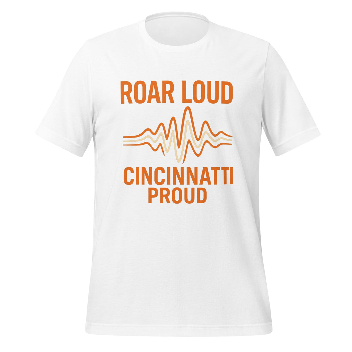 Cincinnati Football T-Shirt | Roar Loud Cincinnati Proud Design | Classic Cotton - Bluegrass Elite Apparel LLC