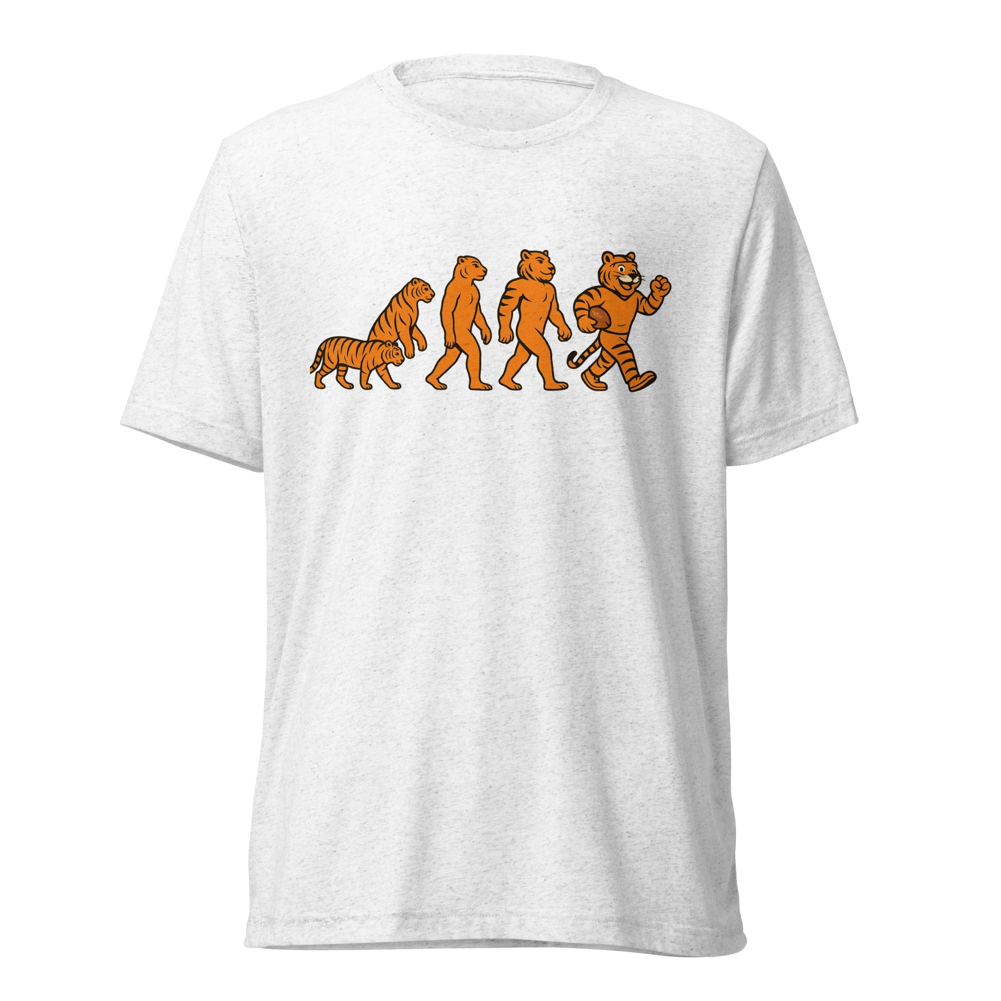 Cincinnati Football T-Shirt | Tiger Evolution Design | Elite Tri - Blend - Bluegrass Elite Apparel LLC