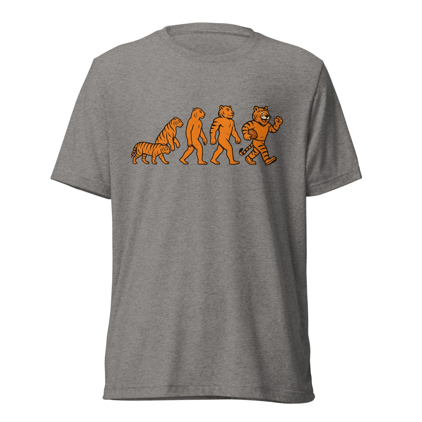 Cincinnati Football T-Shirt | Tiger Evolution Design | Elite Tri - Blend - Bluegrass Elite Apparel LLC
