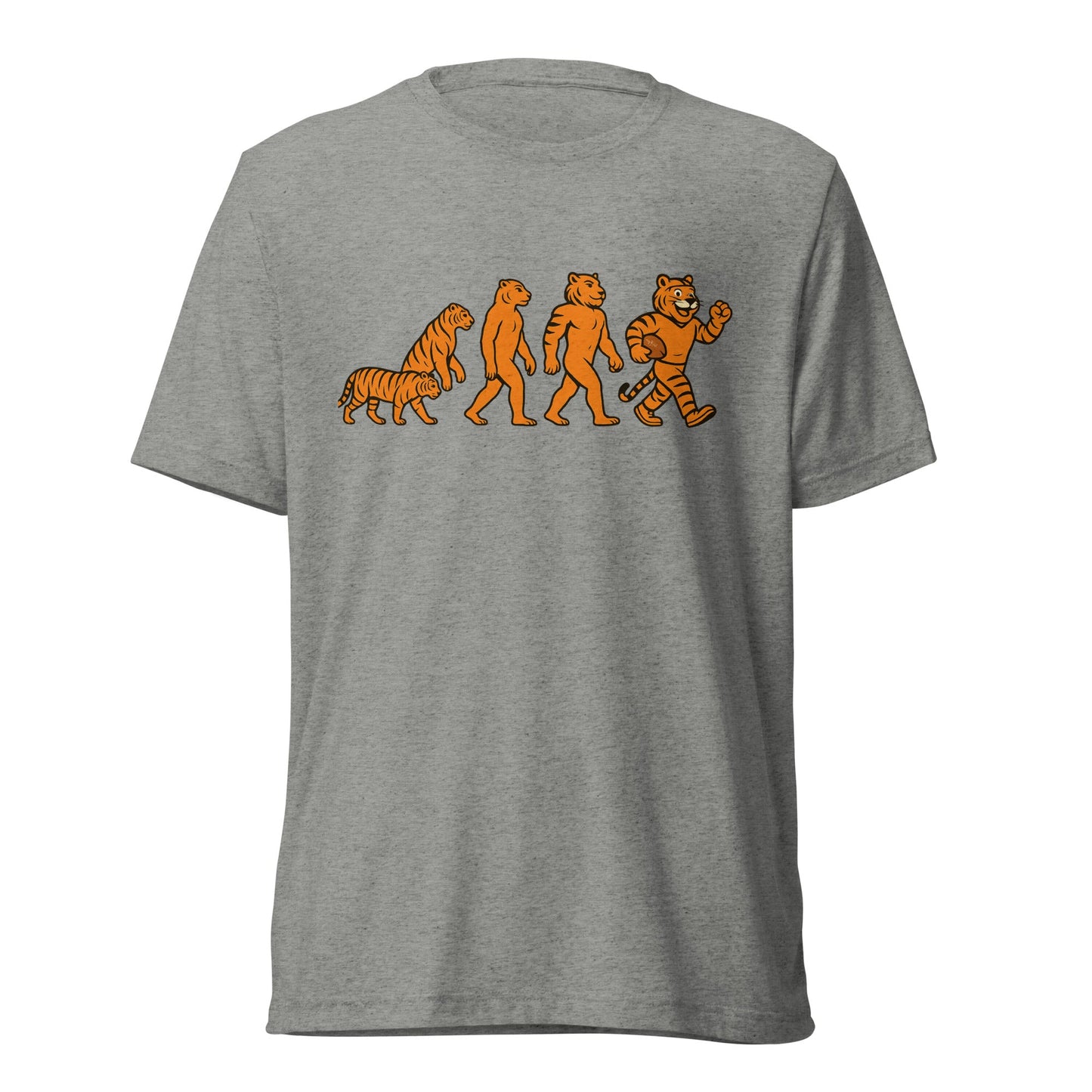 Cincinnati Football T-Shirt | Tiger Evolution Design | Elite Tri - Blend - Bluegrass Elite Apparel LLC
