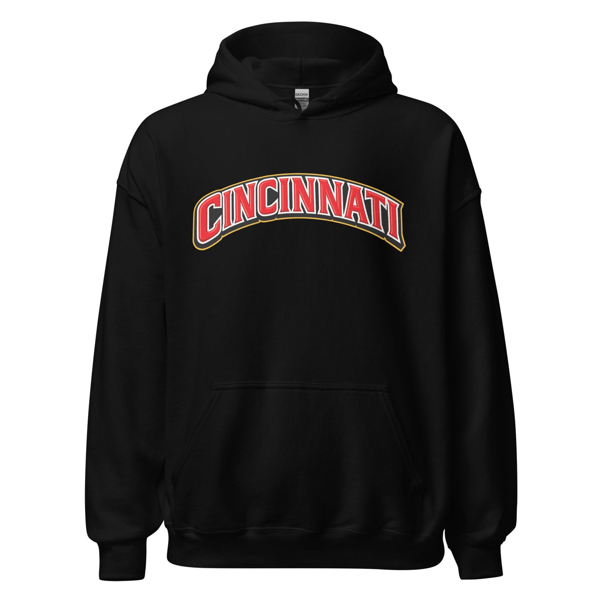Cincinnati Hoodie | Arched Word Art Design - Bluegrass Elite Apparel LLC