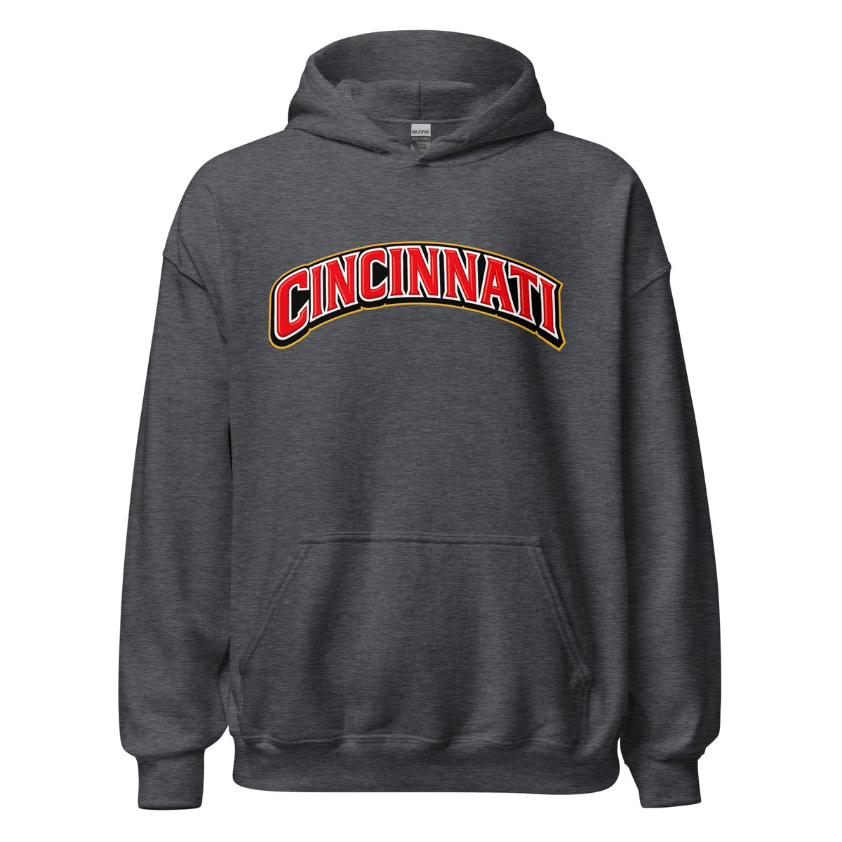 Cincinnati Hoodie | Arched Word Art Design - Bluegrass Elite Apparel LLC
