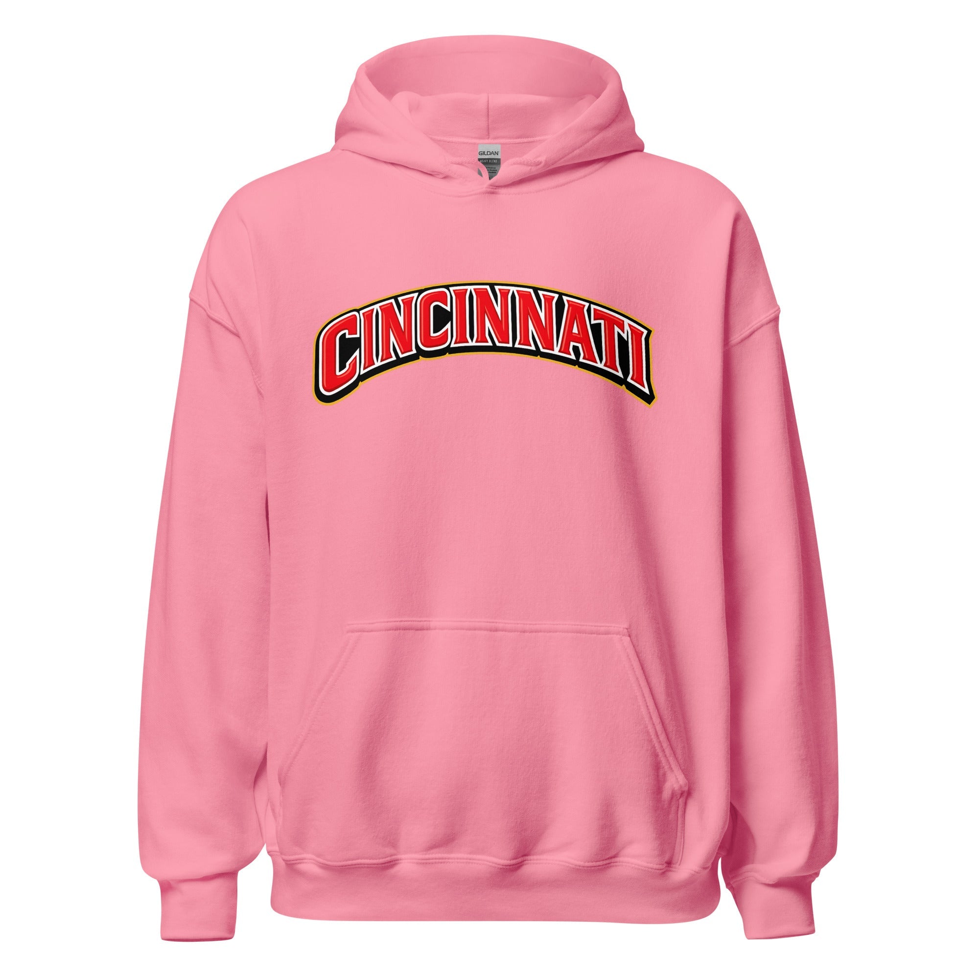 Cincinnati Hoodie | Arched Word Art Design - Bluegrass Elite Apparel LLC