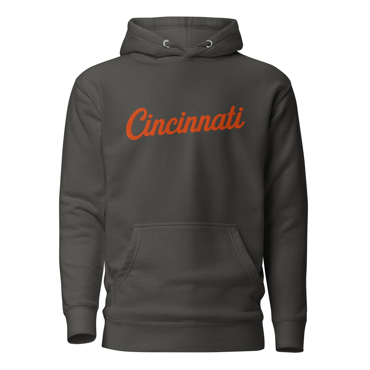 Cincinnati Streetwear Hoodie | Neon Script Design | Unisex - Bluegrass Elite Apparel LLC