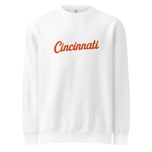 Cincinnati Streetwear Sweatshirt | Neon Script Crew | Premium Unisex - Bluegrass Elite Apparel LLC
