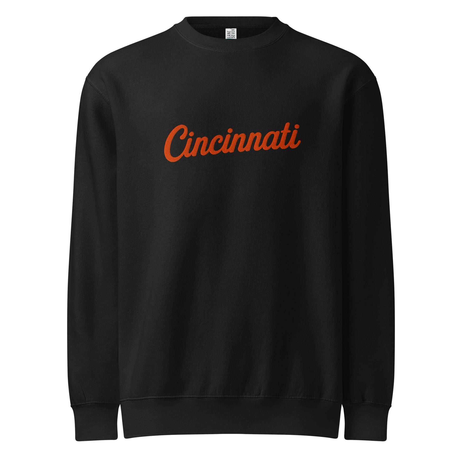 Cincinnati Streetwear Sweatshirt | Neon Script Crew | Premium Unisex - Bluegrass Elite Apparel LLC