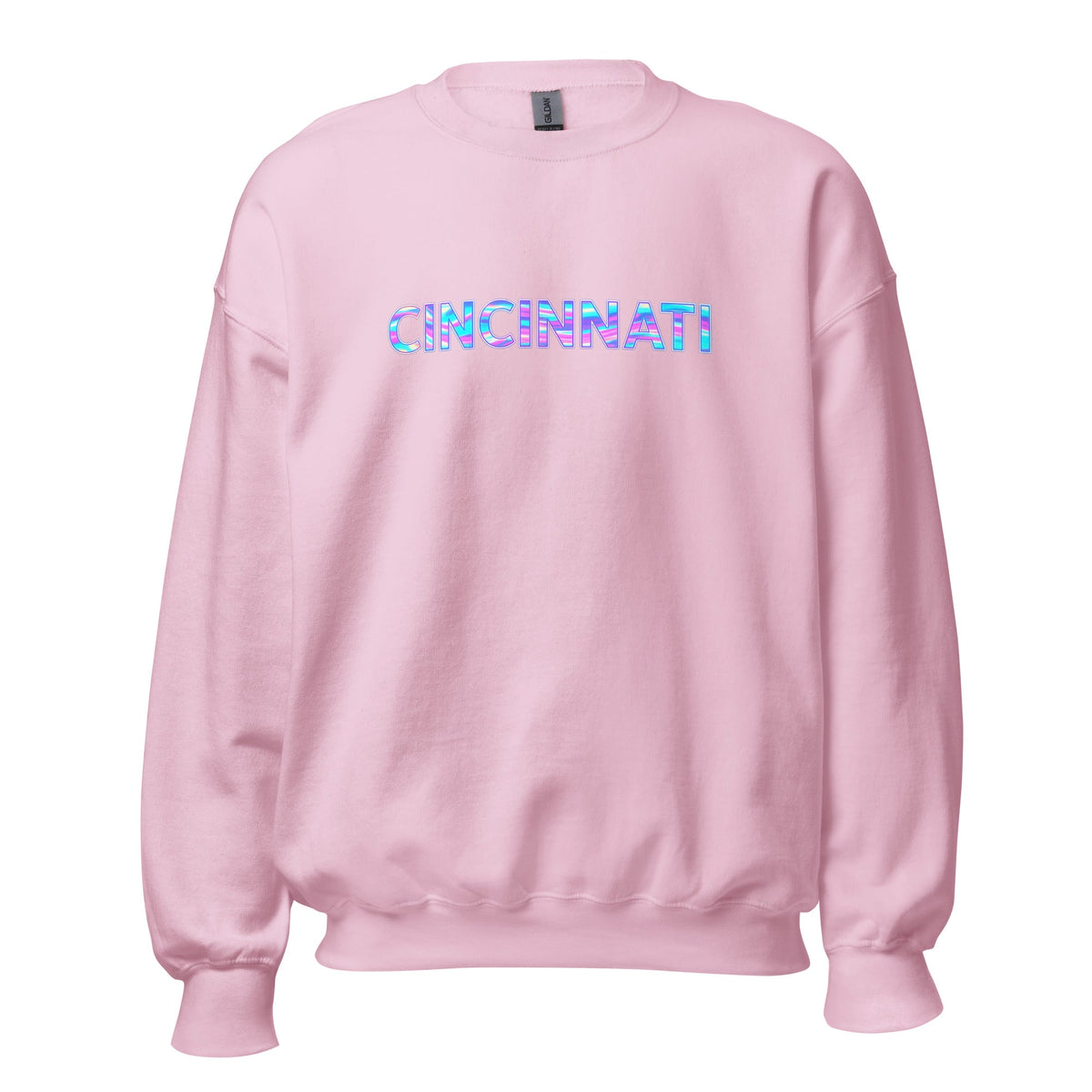 Cincinnati Sweatshirt | Neon Iridescent City Design | Unisex Classic Fit - Bluegrass Elite Apparel LLC