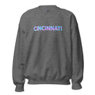 Cincinnati Sweatshirt | Neon Iridescent City Design | Unisex Classic Fit - Bluegrass Elite Apparel LLC