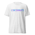 Cincinnati T-Shirt | Neon Iridescent City Design | Elite Tri - Blend - Bluegrass Elite Apparel LLC