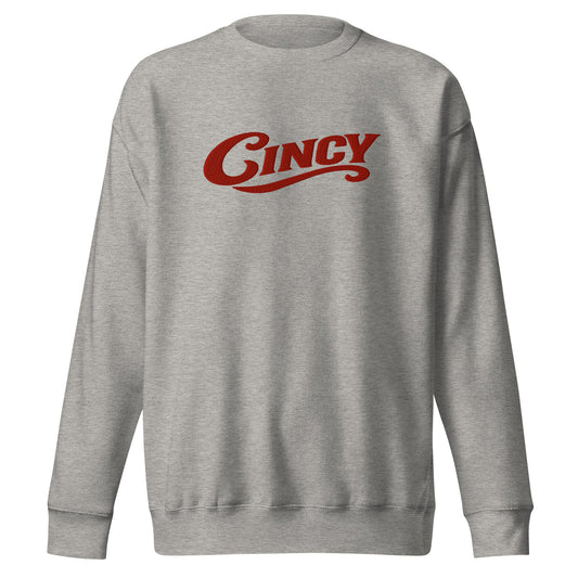 Cincy Embroidered Sweatshirt | Minimalist City Pride | Premium Unisex - Bluegrass Elite Apparel LLC