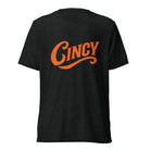 Cincy T-Shirt | Retro Orange Script Design | Elite Tri - Blend - Bluegrass Elite Apparel LLC
