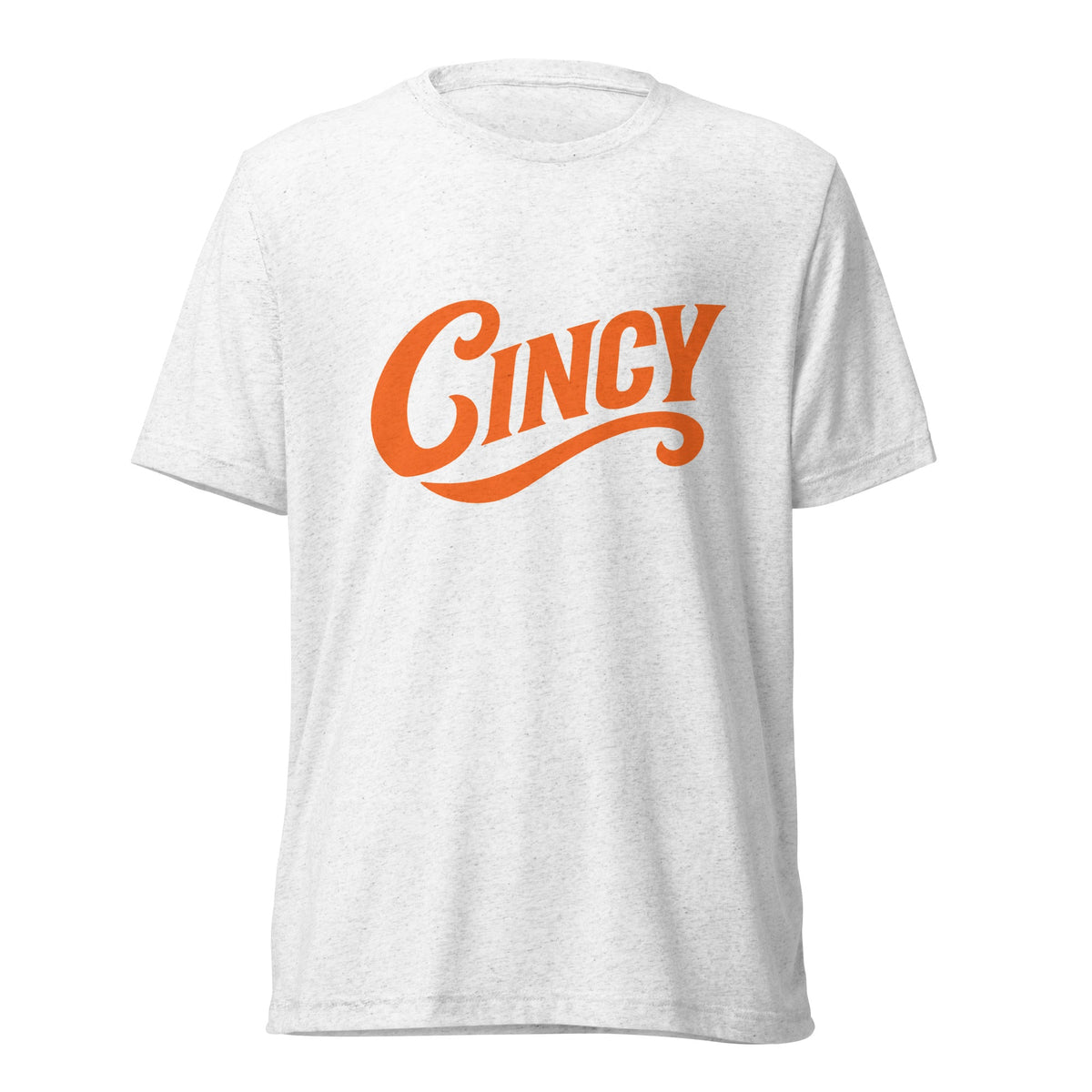 Cincy T-Shirt | Retro Orange Script Design | Elite Tri - Blend - Bluegrass Elite Apparel LLC