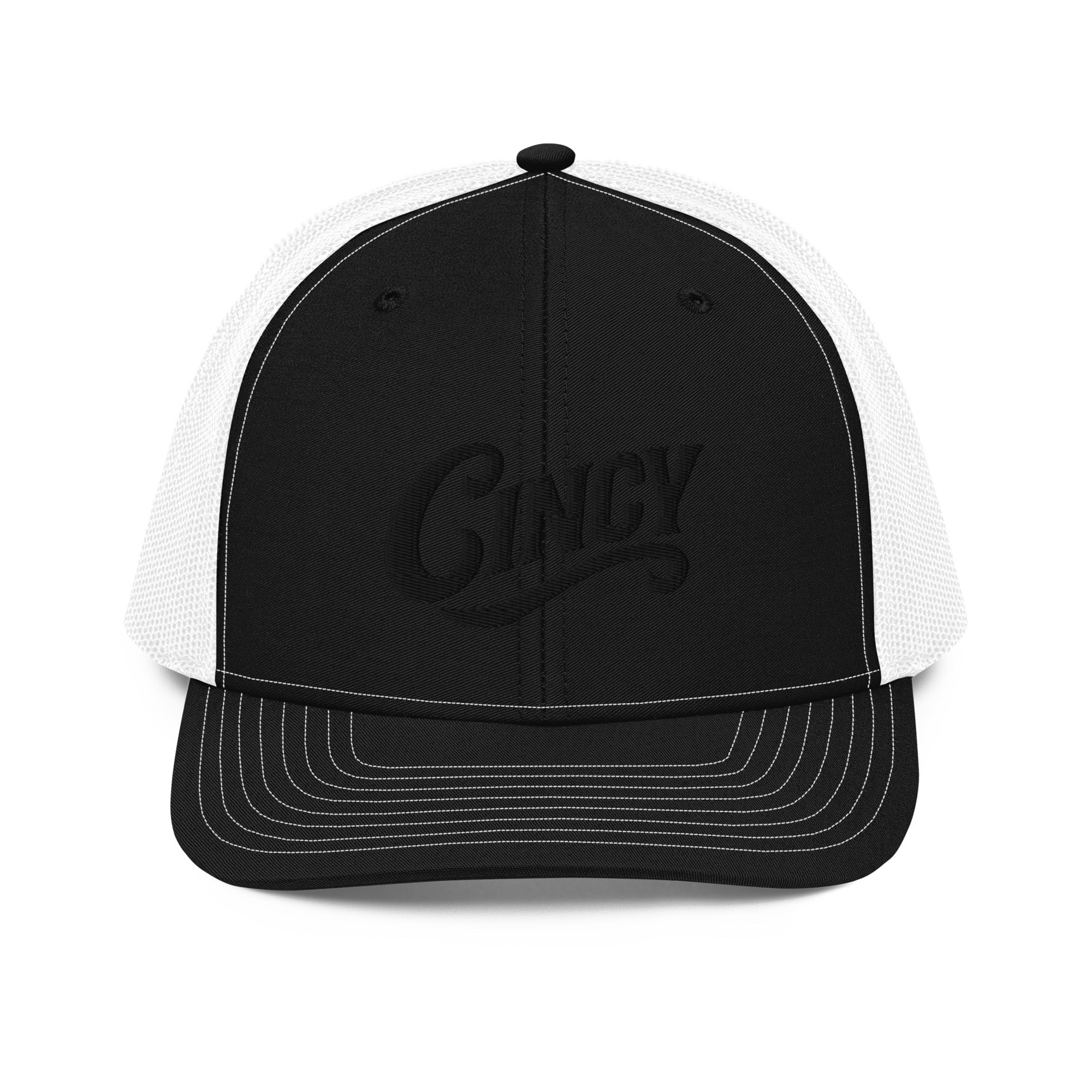 Cincy Trucker Hat | 3D Puff Embroidery Script | Classic Mesh Cap - Bluegrass Elite Apparel LLC