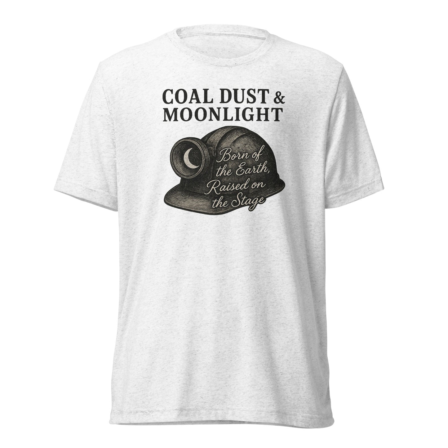 Coal Dust & Moonlight Miner Helmet Script Tee - Bluegrass Elite Apparel LLC