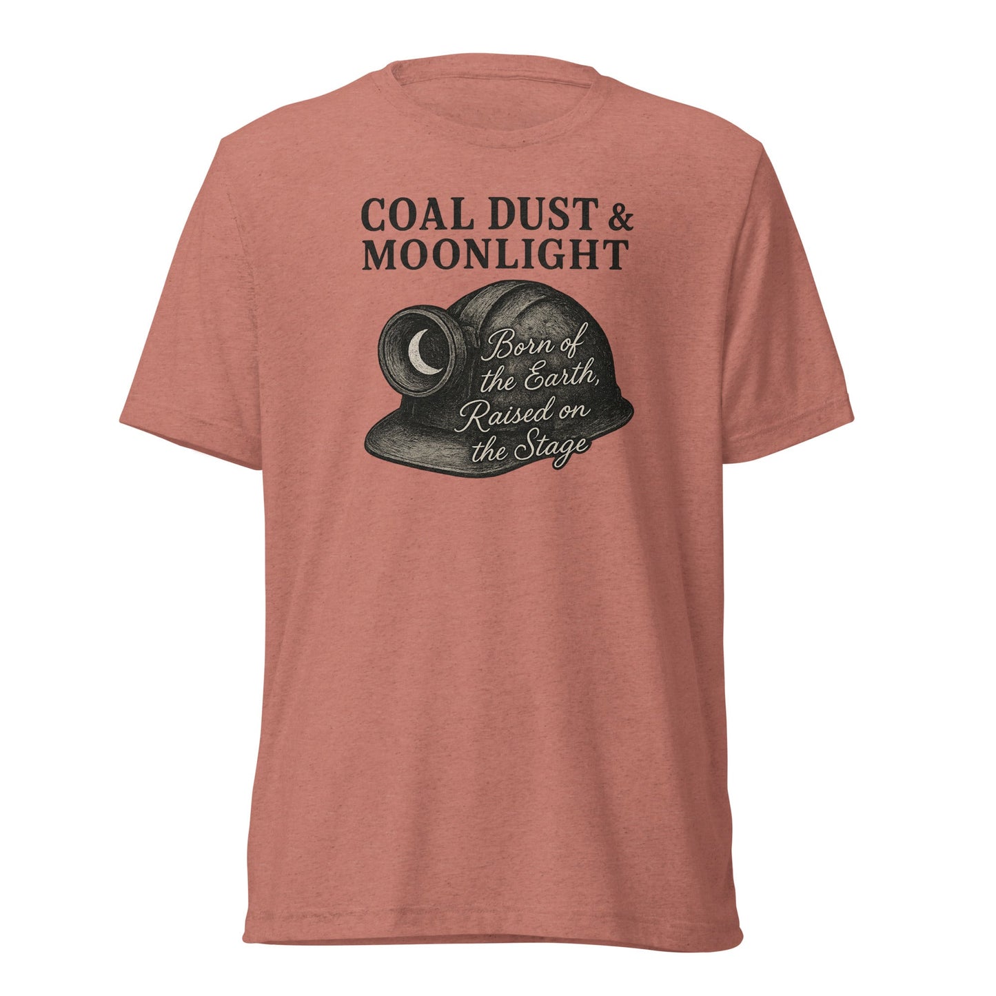 Coal Dust & Moonlight Miner Helmet Script Tee - Bluegrass Elite Apparel LLC