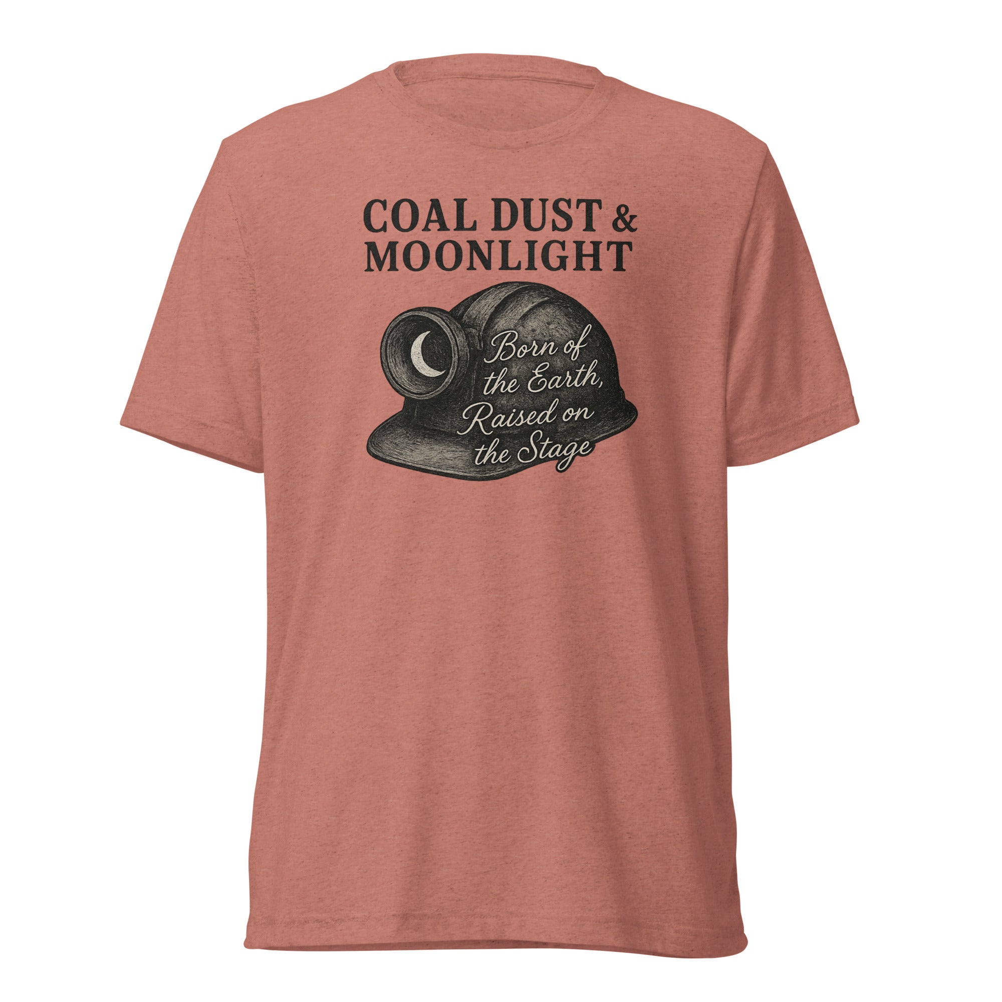 Coal Dust & Moonlight Miner Helmet Script Tee - Bluegrass Elite Apparel LLC