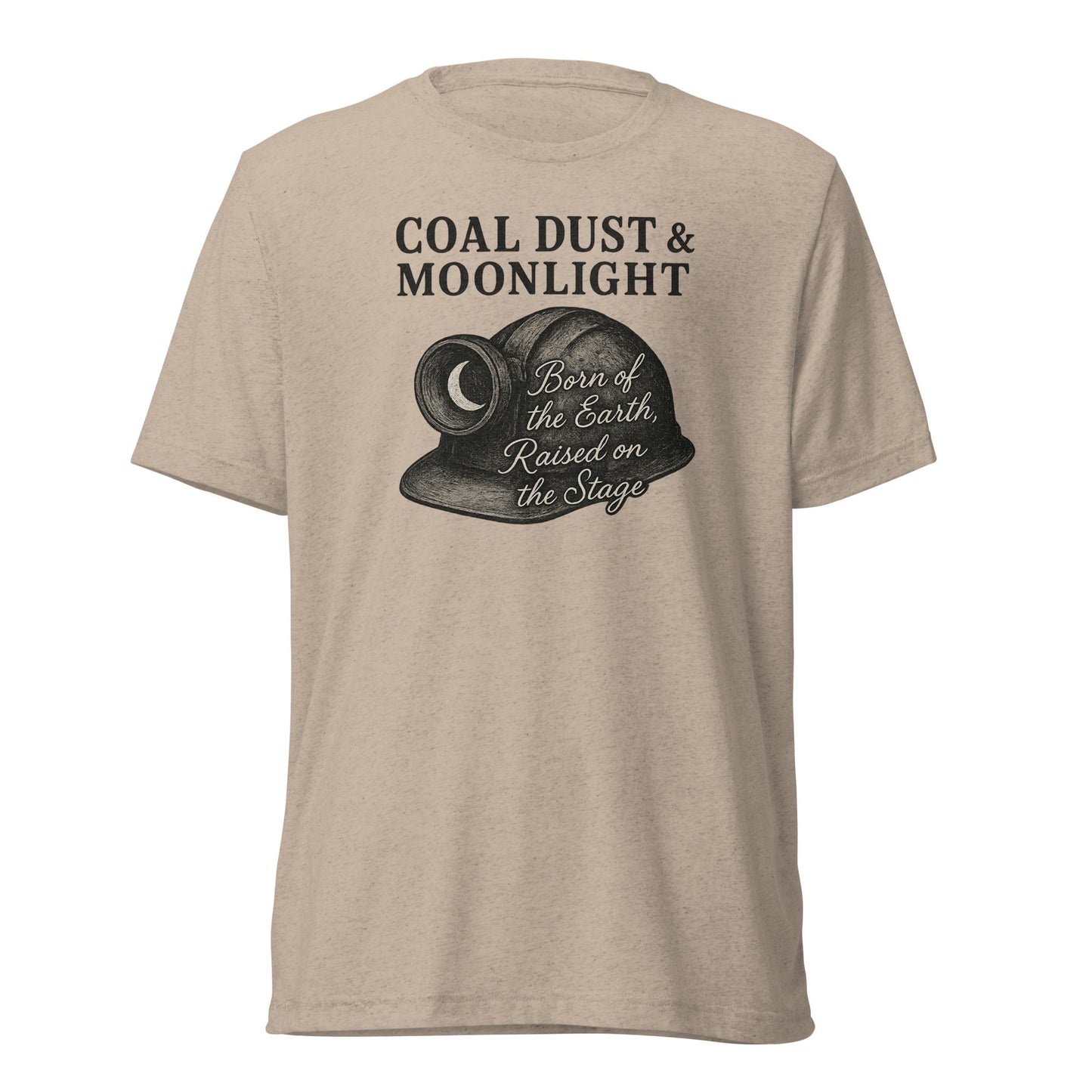 Coal Dust & Moonlight Miner Helmet Script Tee - Bluegrass Elite Apparel LLC
