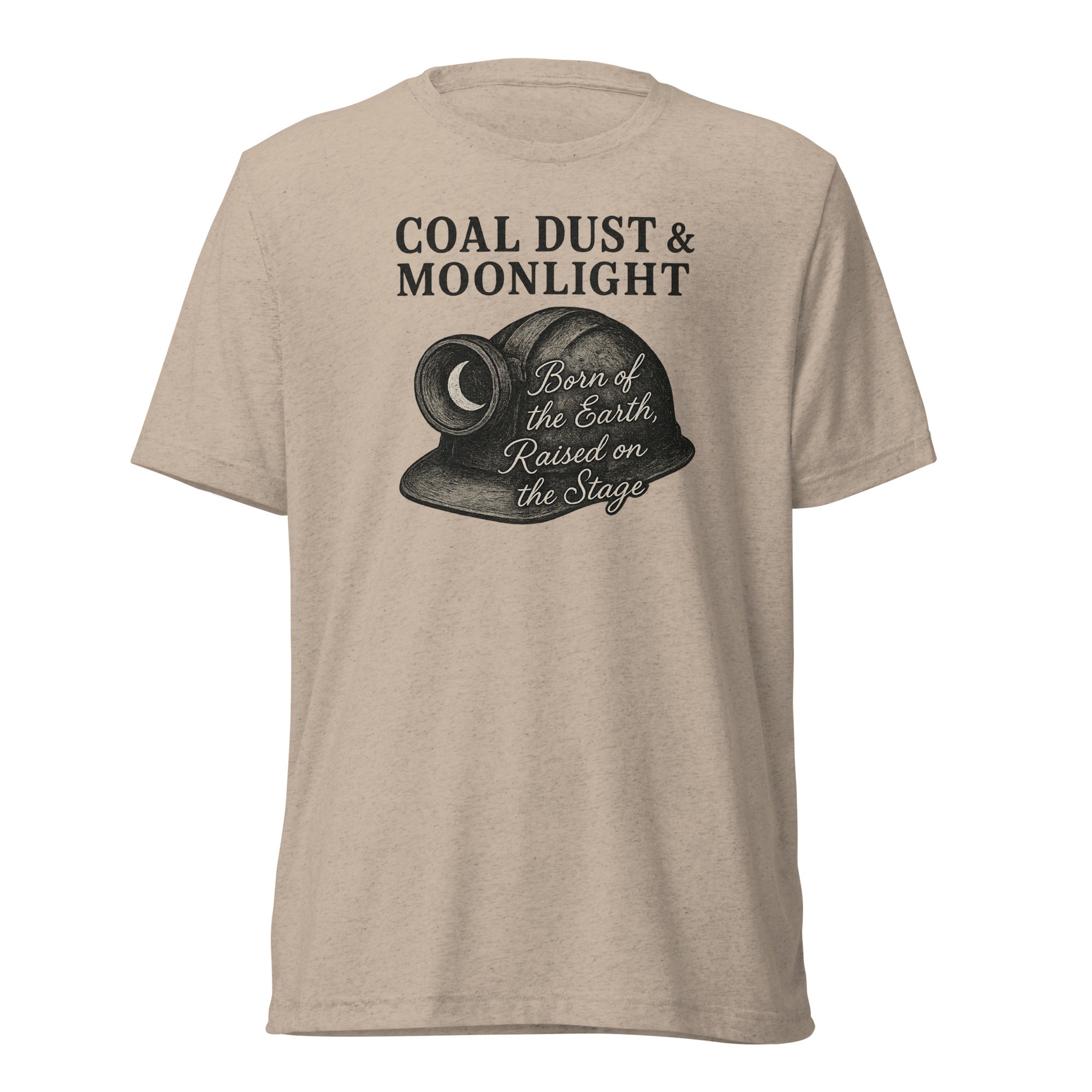 Coal Dust & Moonlight Miner Helmet Script Tee - Bluegrass Elite Apparel LLC