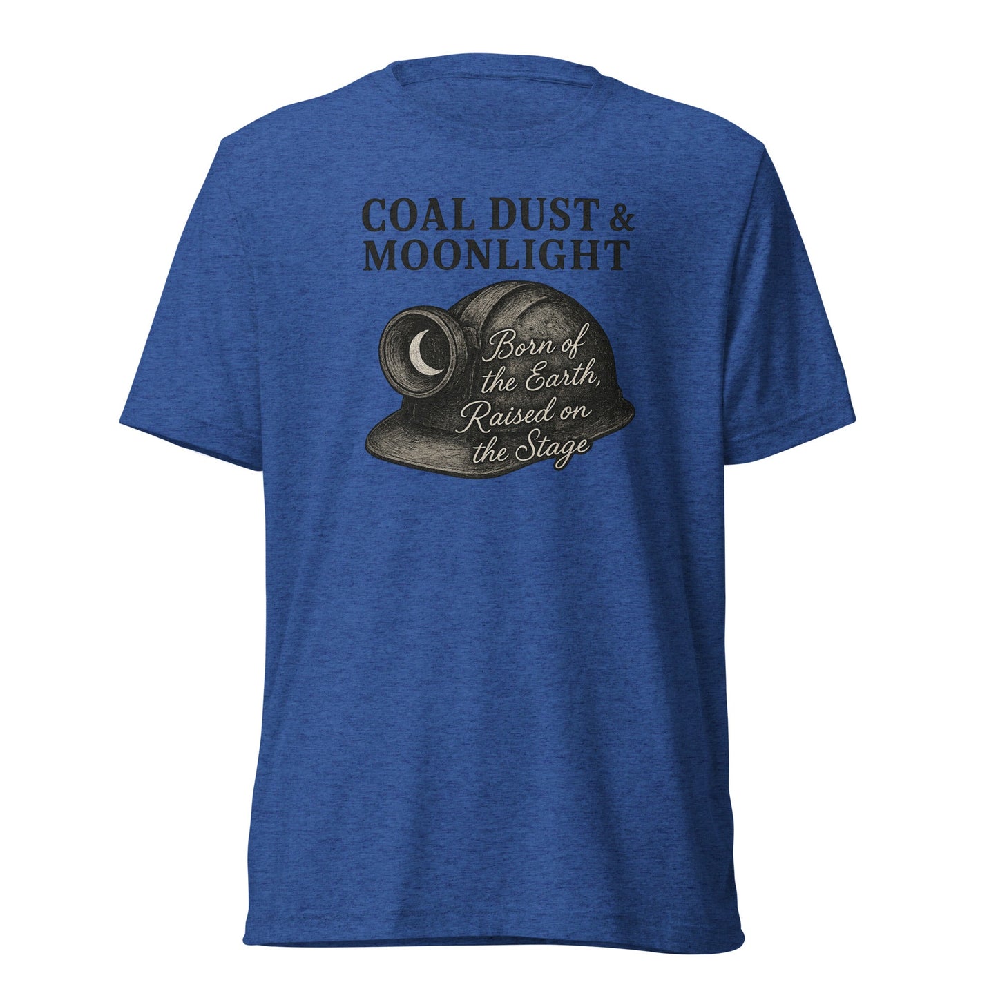 Coal Dust & Moonlight Miner Helmet Script Tee - Bluegrass Elite Apparel LLC