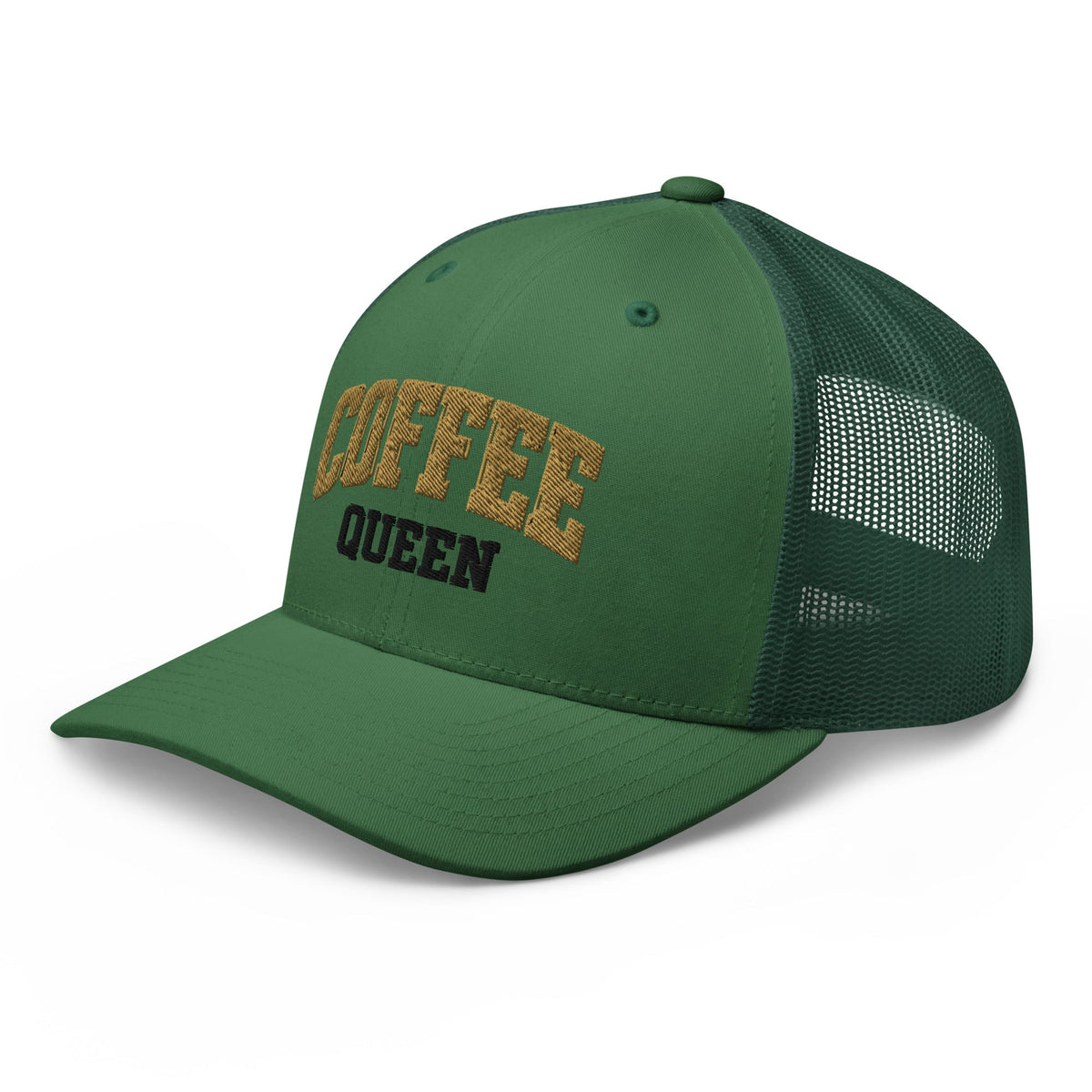 Coffee Queen Vintage Collegiate Trucker Hat - Bluegrass Elite Apparel LLC