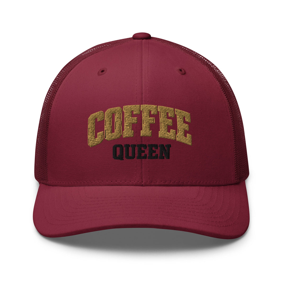 Coffee Queen Vintage Collegiate Trucker Hat - Bluegrass Elite Apparel LLC