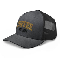 Coffee Queen Vintage Collegiate Trucker Hat - Bluegrass Elite Apparel LLC