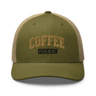 Coffee Queen Vintage Collegiate Trucker Hat - Bluegrass Elite Apparel LLC