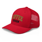 Coffee Queen Vintage Collegiate Trucker Hat - Bluegrass Elite Apparel LLC